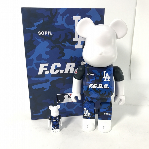 実際に弊社で買取させて頂いたMEDICOM TOY/メディコムトイ BE@RBRICK/ベアブリック F.C.Real Bristol F.C.R.B.×MLB ドジャース 100%&400%