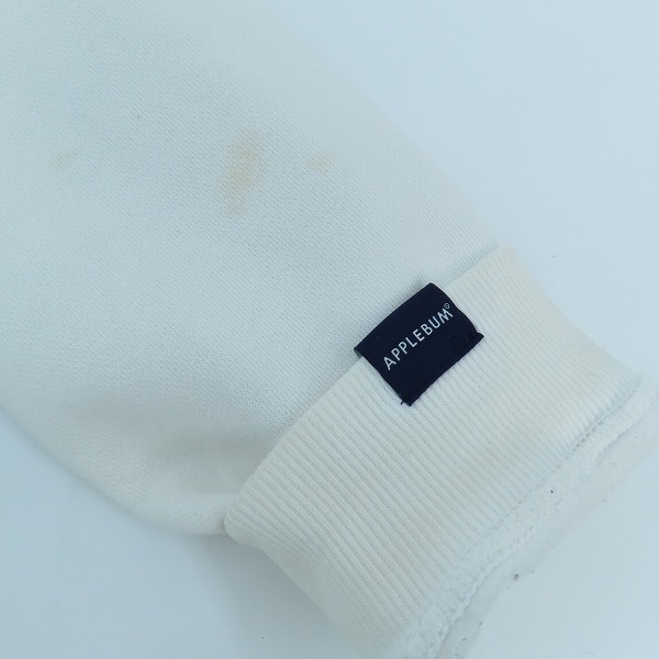 実際に弊社で買取させて頂いたAPPLEBUM/アップルバム ペイズリー ボックスロゴ プルオーバーパーカー ネイビー/Lの画像 7枚目