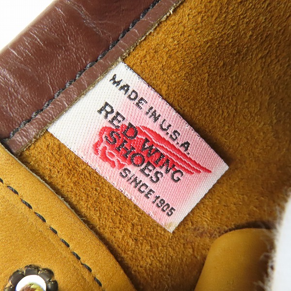 実際に弊社で買取させて頂いたRED WING/レッドウィング 羽タグ スエード アイリッシュセッターブーツ 2878/8/2Eの画像 6枚目