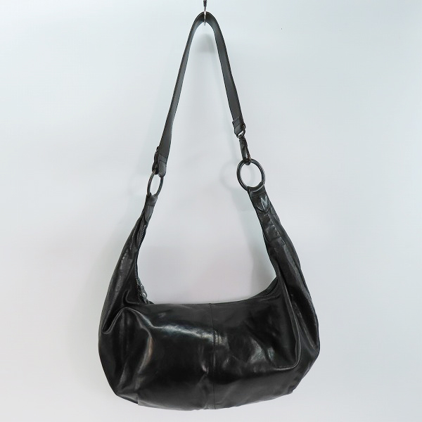 実際に弊社で買取させて頂いたBACKLASH/バックラッシュ レザー 三日月形ショルダーバッグ/バナナバッグ ビッグサイズ