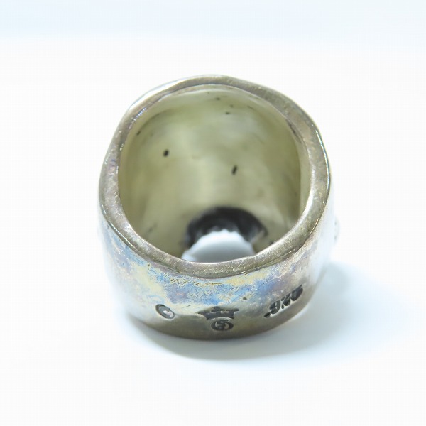 実際に弊社で買取させて頂いた【ギャラ付き】Gabor/ガボール ガボラトリー LARGE SKULL RING ｗ/OUT JAW ラージスカル リング ｗ/アウトジョー 18.5-20号の画像 3枚目