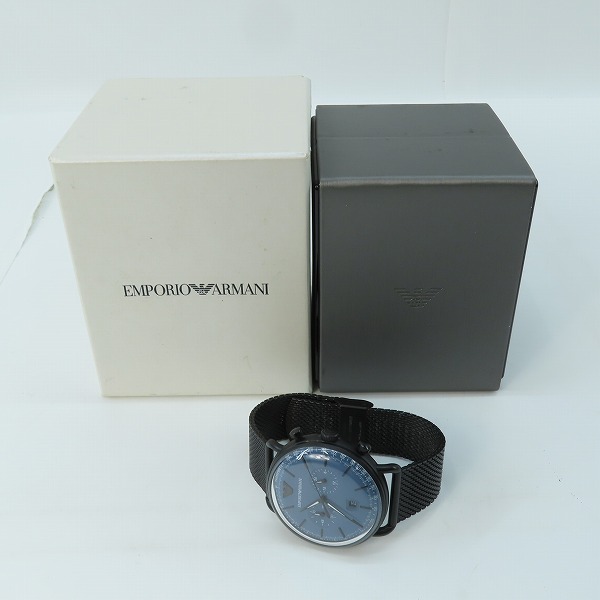 実際に弊社で買取させて頂いたEMPORIO ARMANI/エンポリオアルマーニ クロノグラフ デイト AR-11201【動作未確認】の画像 8枚目