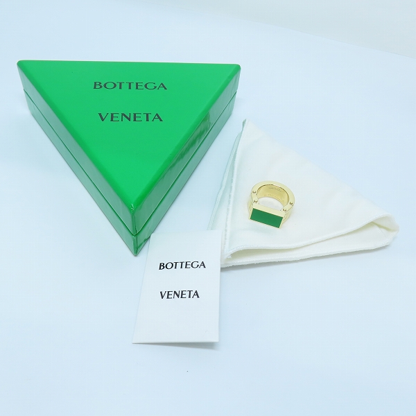実際に弊社で買取させて頂いたBOTTEGA VENETA/ボッテガヴェネタ ボルト リング 680314 VAHU4/19.5-20.5号の画像 9枚目