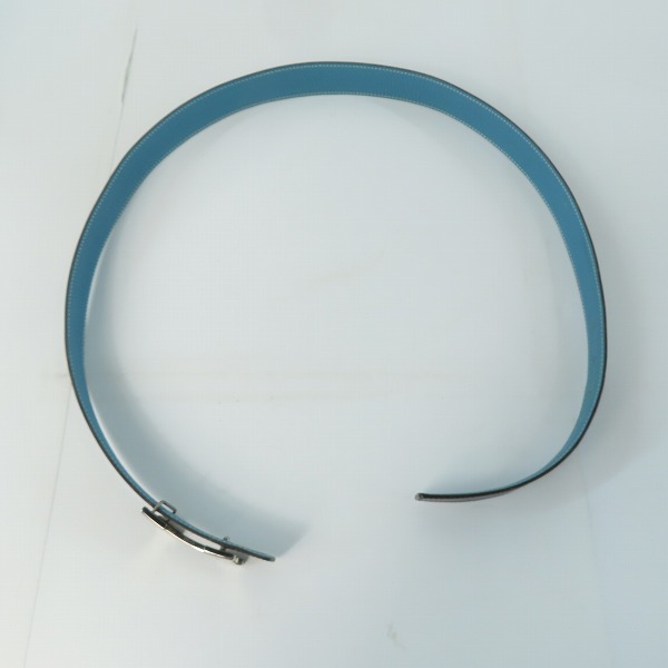 実際に弊社で買取させて頂いたHERMES/エルメス Hバックル コンスタンス リバーシブル ベルト G刻印 90の画像 7枚目