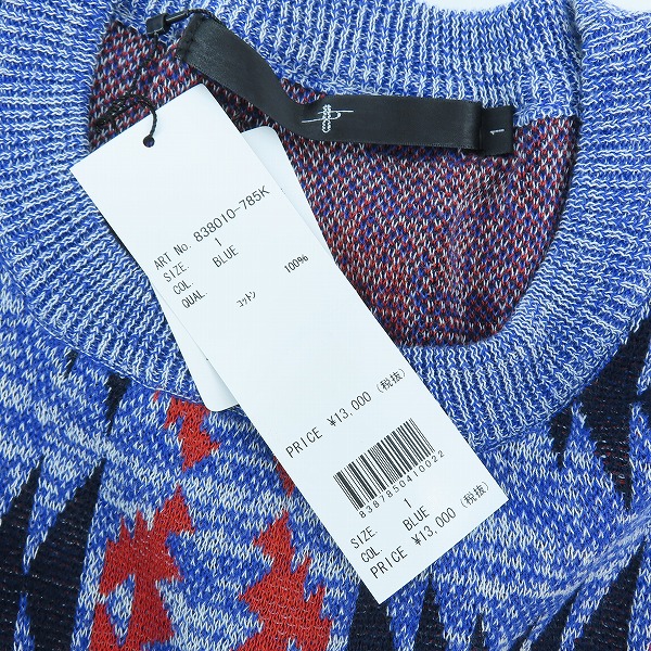 実際に弊社で買取させて頂いた【未使用】NO ID./ノーアイディー ネイティブ柄 ニット/セーター 838010-785K/1の画像 2枚目