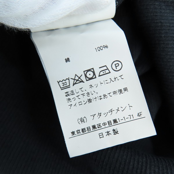 実際に弊社で買取させて頂いた【未使用】KAZUYUKI KUMAGAI ATTACHMENT/カズユキクガマイ アタッチメント タンクトップ ブラック/1の画像 4枚目