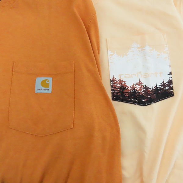 実際に弊社で買取させて頂いたCarhartt/カーハート 胸ポケット 半袖Tシャツ カットソー 2点セットの画像 3枚目
