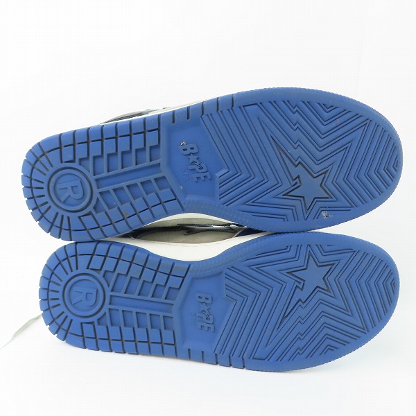 実際に弊社で買取させて頂いたA BATHING APE/アベイジングエイプ BAPE STA ローカットスニーカー OZX SH M191010/26の画像 2枚目