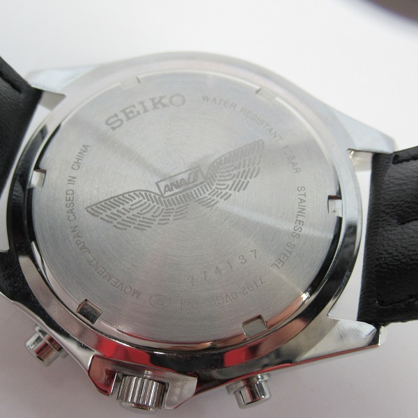実際に弊社で買取させて頂いたseiko/セイコー ANA クロノグラフ クウォーツ時計 7T92-0VG0の画像 3枚目