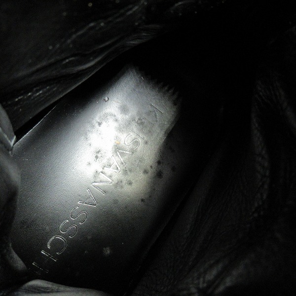 実際に弊社で買取させて頂いたKRISVANASSCHE/クリスヴァンアッシュ ベルクロ ハイカットスニーカー ブラック/42の画像 6枚目