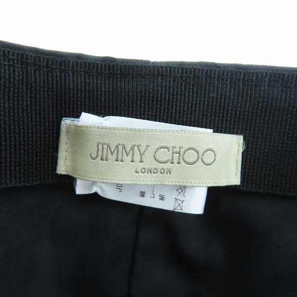 実際に弊社で買取させて頂いた【JPタグ】JIMMY CHOO/ジミーチュウ ロゴ刺繍総柄 キャップ の画像 5枚目