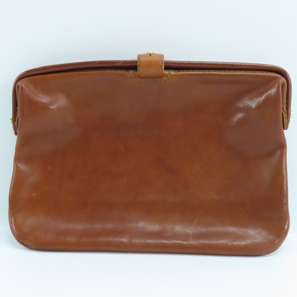 実際に弊社で買取させて頂いたHERZ/ヘルツ Organ オルガン ユーフラテ がま口 レザークラッチバッグの画像 1枚目