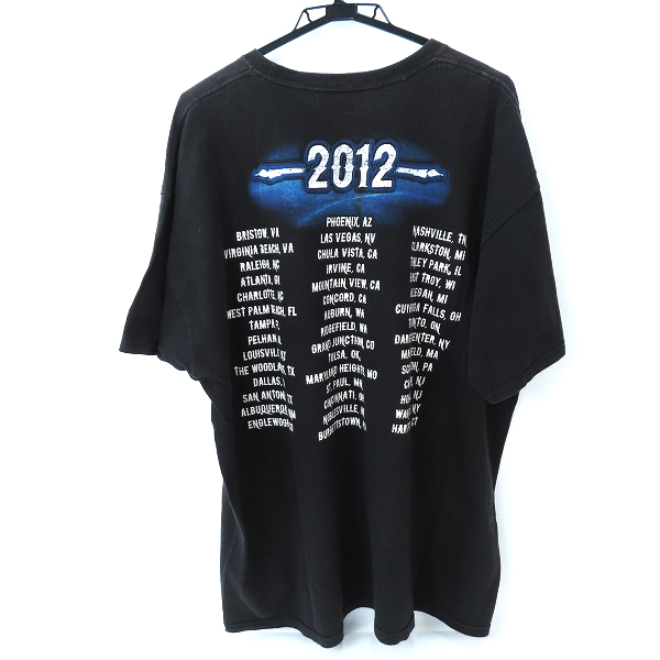 実際に弊社で買取させて頂いたKISS/キス キッス 2012年 モンスター ツアー バンド ヴィンテージ/ビンテージ バンド Tシャツ/XLの画像 1枚目