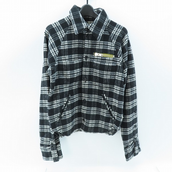 実際に弊社で買取させて頂いた【未使用】banal chic bizarre/バナルシックビザール チェック柄 シャツジャケット bcb-10a110 /1