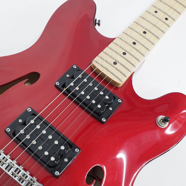 実際に弊社で買取させて頂いた★【美品】Squier by Fender/スクワイヤー Affinity STARCASTER/スターキャスター セミアコ エレキギター ケース付の画像 5枚目
