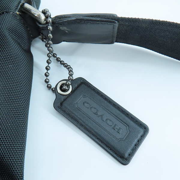 実際に弊社で買取させて頂いたCOACH/コーチ メッセンジャー ショルダーバッグ /ナイロンバッグ ブラック F70575の画像 9枚目