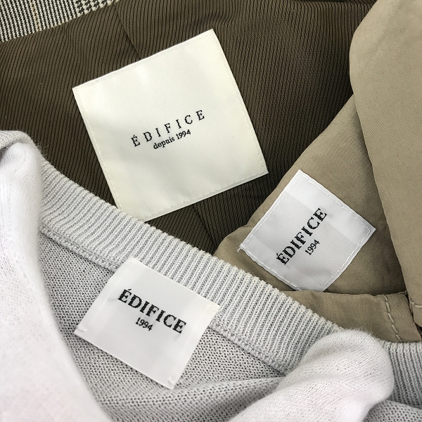 実際に弊社で買取させて頂いた【おまとめ】edifice/エディフィス コート/シャツ/カットソー 等の画像 2枚目