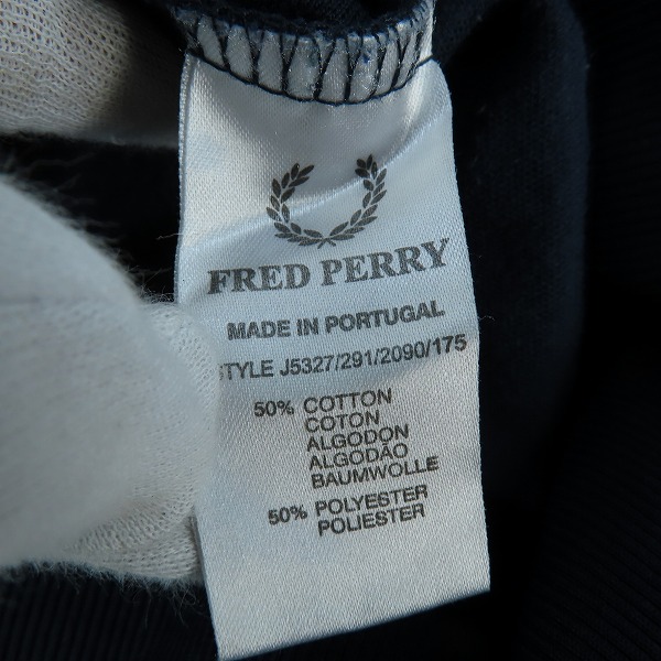 実際に弊社で買取させて頂いたFRED PERRY/フレッドペリートラックジャケット/ジャージ ネイビー J5327/Sの画像 3枚目