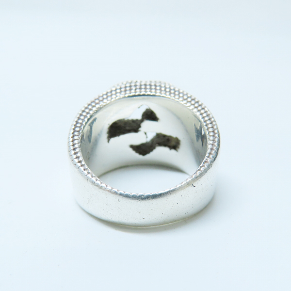 実際に弊社で買取させて頂いたGUCCI/グッチ インターロッキングG ワイド シルバーリング/指輪 479229 J8400 8106/11号の画像 3枚目