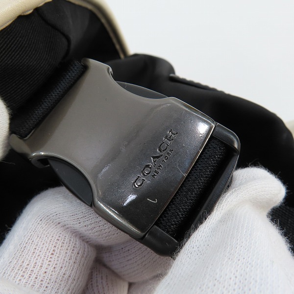 実際に弊社で買取させて頂いたCOACH/コーチ パンチングレザー バックパック/リュックサック A1761-F57477の画像 8枚目