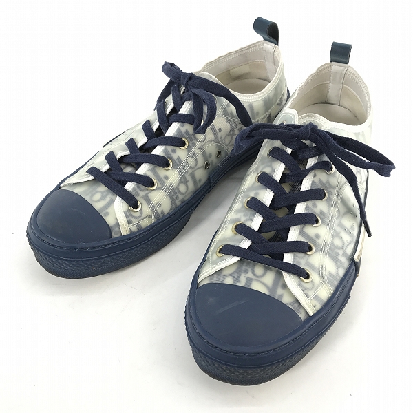 実際に弊社で買取させて頂いたDior/ディオール オブリーク PVC×ラバー ローカット スニーカー20CDC/43
