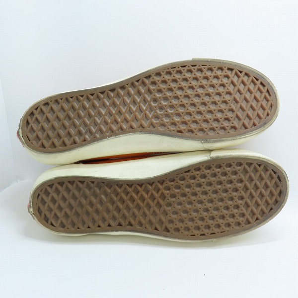 実際に弊社で買取させて頂いたVANS/バンズ オリジナルズ OFF THE WALL/オフ ザ ウォール ローカットスニーカー オレンジ×ベージュ T375/8の画像 2枚目