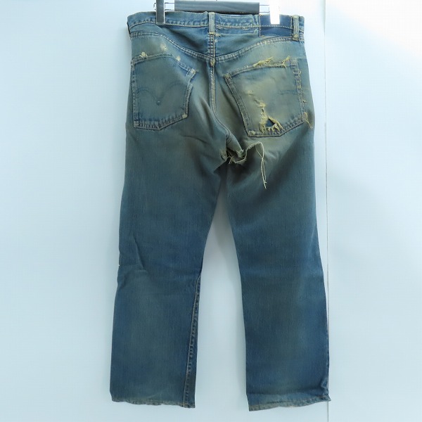 実際に弊社で買取させて頂いたLEVI'S/リーバイス 501 バックポケットシングル 刻印W/Vステッチ デニムパンツの画像 1枚目