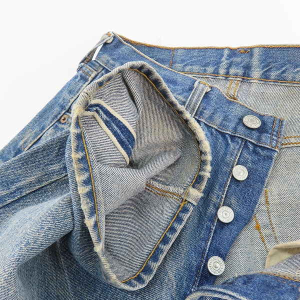 実際に弊社で買取させて頂いたLevis/リーバイス 501/66後期/刻印6/スモールe ヴィンテージ/ビンテージデニムパンツ の画像 2枚目