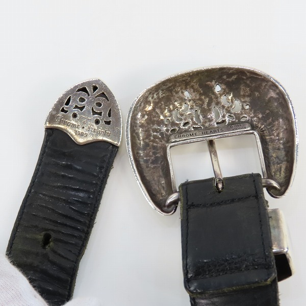 実際に弊社で買取させて頂いたCHROME HEARTS/クロムハーツ BLT CLASSIC 3PC/3ピースクラシック ベルト/36の画像 2枚目