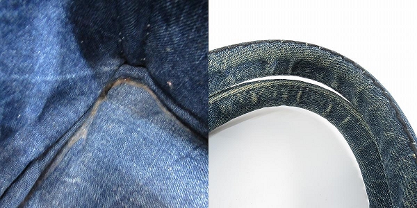 実際に弊社で買取させて頂いたPRADA/プラダ カナパ デニム バンド/トートバッグ B1877Bの画像 7枚目