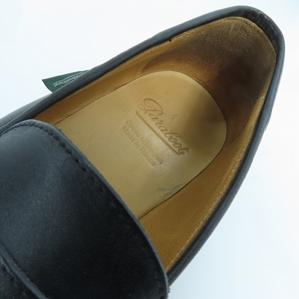 実際に弊社で買取させて頂いたParaboot/パラブーツ REIMS/MARCHE NOIRE_LIS NOIR/ミカエル ローファーシューズ/099412/8.5の画像 4枚目