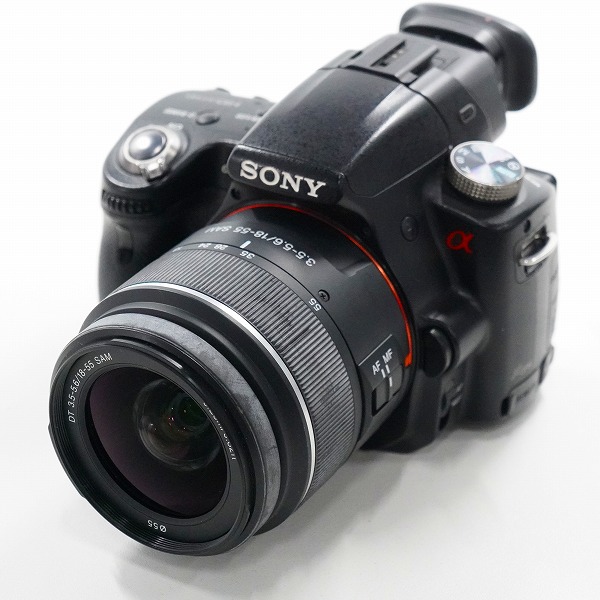 実際に弊社で買取させて頂いたSONY/ソニー α55 SLT-A55V/SAL1855 DT 3.5-5.6/18-55 SAM デジタル一眼レフカメラ AF/シャッター確認済み