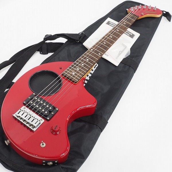 実際に弊社で買取させて頂いた★FERNANDES/フェルナンデス ZO-3 ぞうさん アンプ内蔵エレキギター レッド ソフトケース付