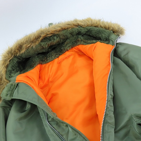 実際に弊社で買取させて頂いたALPHA INDUSTRIES/アルファインダストリーズ フライトジャケット MA-1 20011-021/Mの画像 5枚目