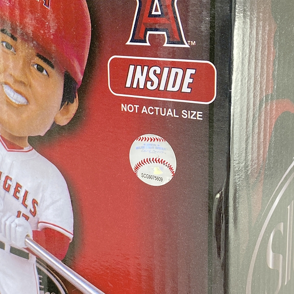 実際に弊社で買取させて頂いたFOCO PLAYER BOBBLE ボブルヘッド ロサンゼルス・エンゼルス ＃17 大谷翔平 シルバースラッガー賞 首振り フィギュアの画像 7枚目