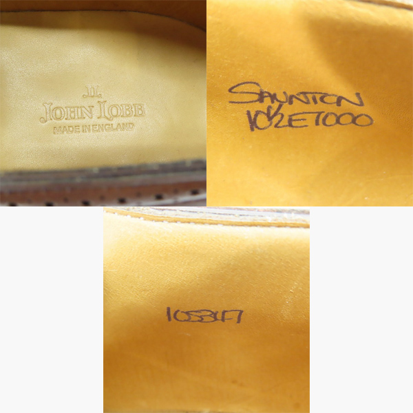 実際に弊社で買取させて頂いたJOHN LOBB/ジョンロブ SAUNTON/ソーントン  レザーシューズ/革靴/10.5の画像 5枚目