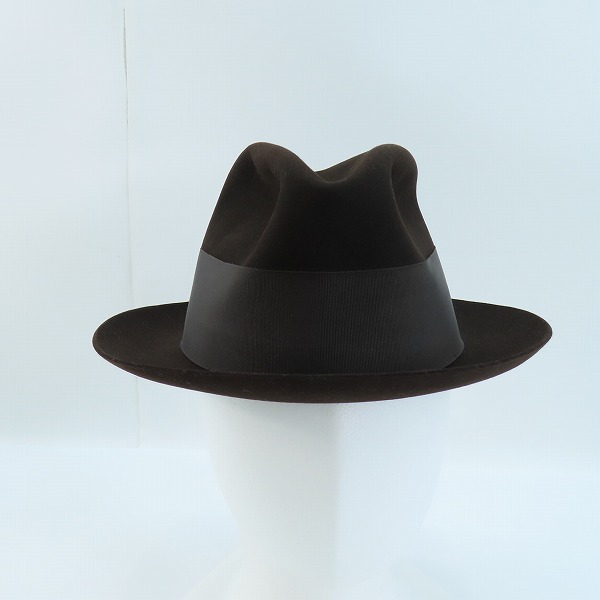 実際に弊社で買取させて頂いたDobbs/ドブス ヴィンテージ フェドラハット 7-1/8の画像 1枚目