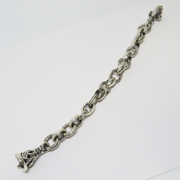 実際に弊社で買取させて頂いた【ギャラ付き/カスタム】LONE ONES/ロンワンズ レナードカムホート刻印 ヘロンブレスレット w/1クレーンベル M 2ルビーの画像 7枚目