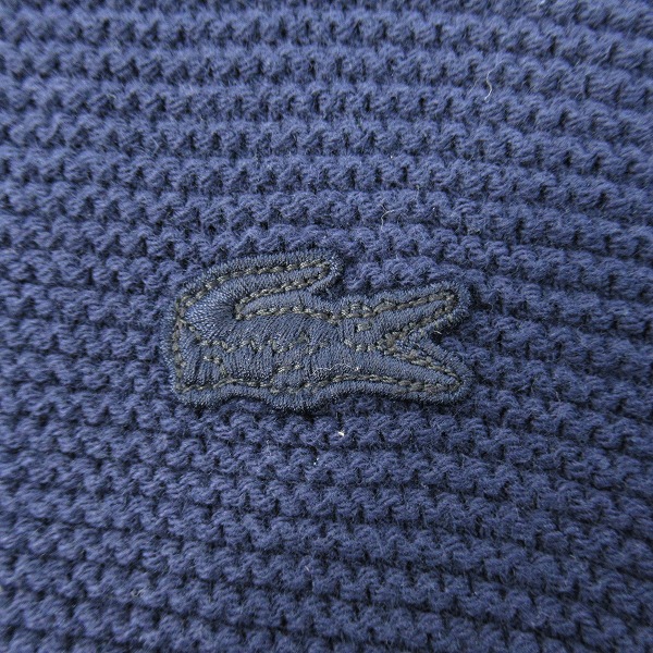 実際に弊社で買取させて頂いたLACOSTE/ラコステ ミリタリーニットカーディガン ネイビー AH138EM /5の画像 3枚目