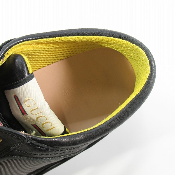 実際に弊社で買取させて頂いたGUCCI/グッチ 20SS SNEAKER LEATHER レザー スニーカー/シューズ 576048/7.5の画像 4枚目