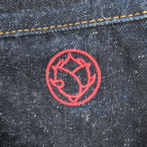 実際に弊社で買取させて頂いたEVISU/エヴィス エビス PMG カモメ刺繍 セルビッチ デニムパンツ /29の画像 5枚目