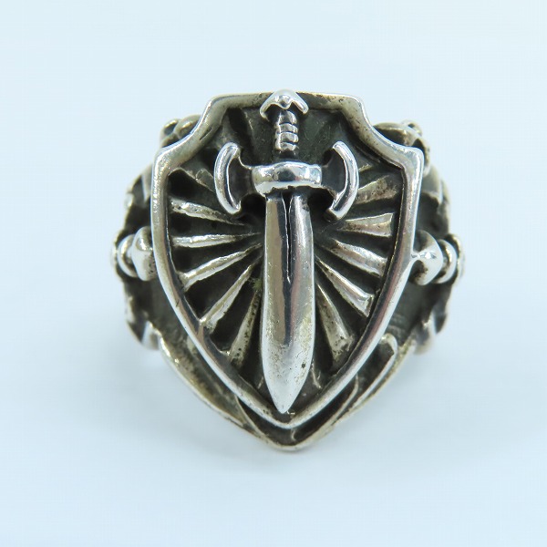 実際に弊社で買取させて頂いたStar Knights/スターナイツ ソード エンブレム  エクスカリバー リング SILVER925/シルバー/19号の画像 1枚目