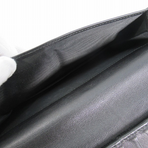 実際に弊社で買取させて頂いたGUCCI/グッチ グッチシマ 長財布 ブラック 32210-534041の画像 7枚目