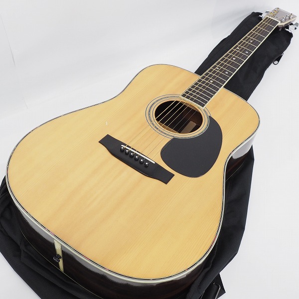 実際に弊社で買取させて頂いた★Morris/モーリス W-28 幌馬車ラベル アコースティックギター/アコギ  ソフトケース付