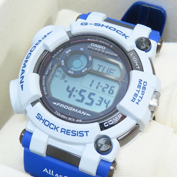 実際に弊社で買取させて頂いたG-SHOCK/Gショック FROGMAN/フロッグマン DOLPHIN WHALE 2016 タフソーラー GWF-D1000K-7JR