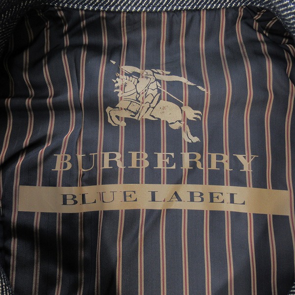 実際に弊社で買取させて頂いたBurberry London BLUE LABEL/バーバリーロンドン ブルーレーベル ダブルライダース ジャケット FCF22-632-29/38の画像 3枚目