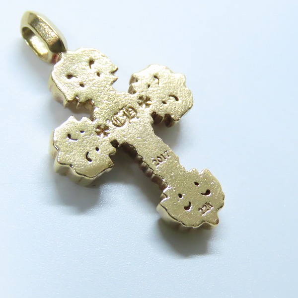 実際に弊社で買取させて頂いたCHROME HEARTS/クロムハーツ 22K CHARM FILIGREE TINY タイニー フィリグリークロス チャーム/ペンダントトップの画像 5枚目