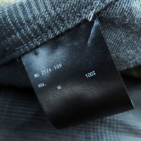 実際に弊社で買取させて頂いたLAD MUSICIAN/ラッドミュージシャン 24SS PAJAMA SHIRT/パジャマシャツ チェック柄 2124-109/42の画像 3枚目