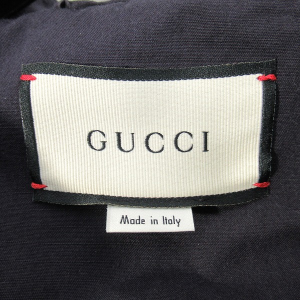 実際に弊社で買取させて頂いたGUCCI/グッチ ロゴパッチ ジップアップ ブルゾン/ジャケット 609510 Z8AJY/46の画像 2枚目