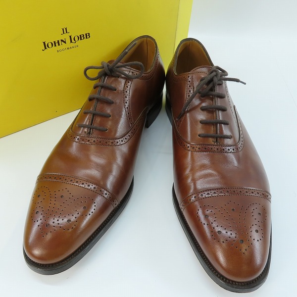 実際に弊社で買取させて頂いたJOHN LOBB/ジョンロブ SAUNTON/ソーントン  レザーシューズ/革靴/10.5